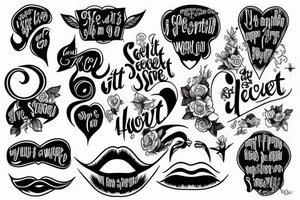 Words "i got a secret" tattoo idea