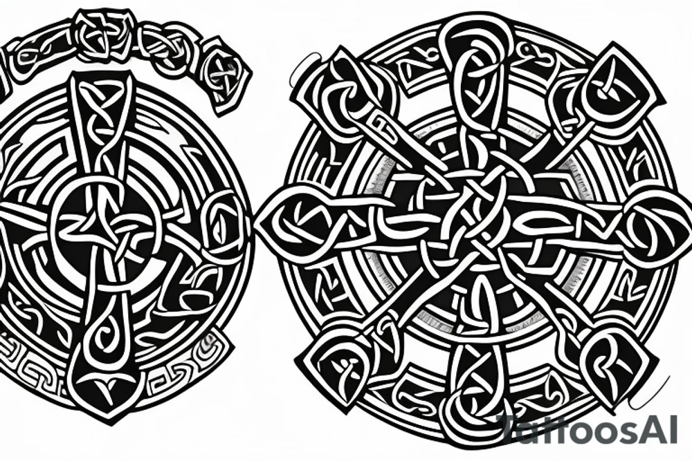 Celtic cross tattoo idea