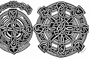 Celtic cross tattoo idea