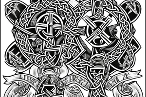 Celtic cross tattoo idea