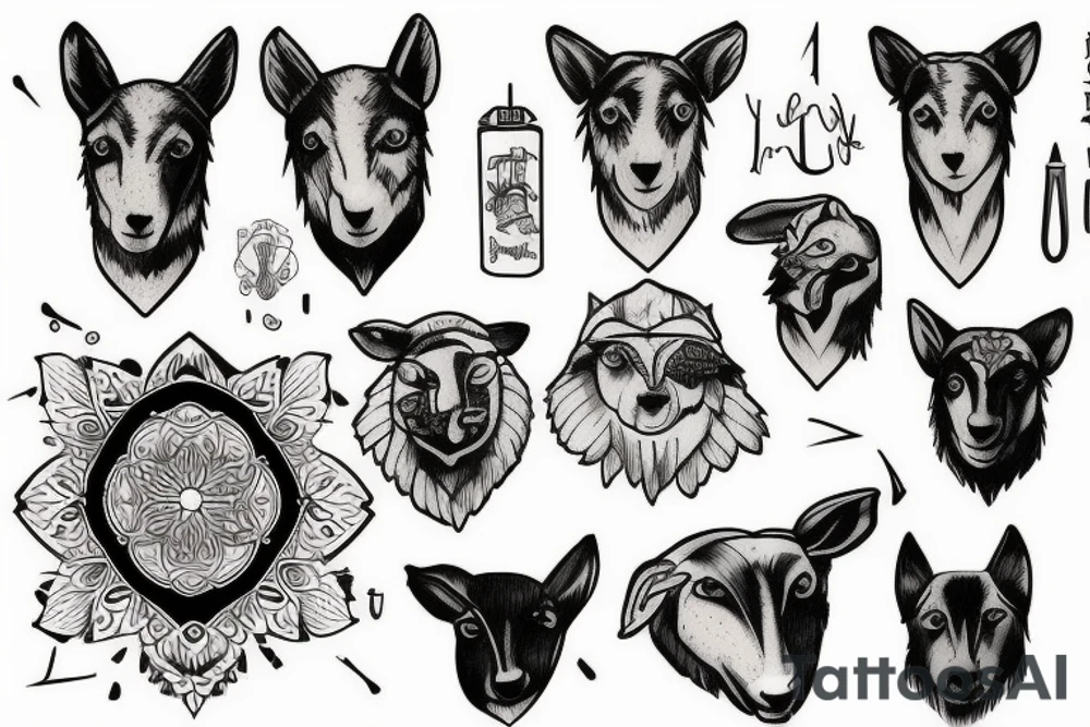 a shepherd tattoo idea