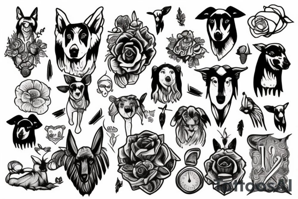 a shepherd tattoo idea