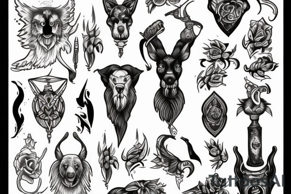 Shepherd's crook tattoo idea