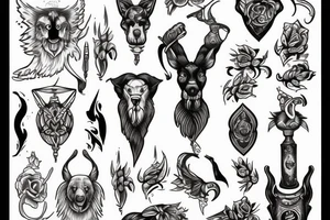 Shepherd's crook tattoo idea