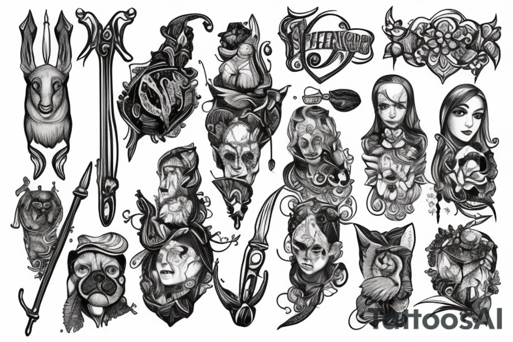 shepherds staff tattoo idea