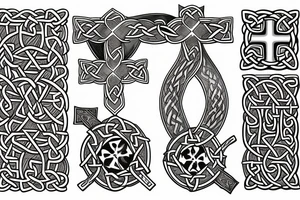 irish Celtic cross tattoo idea