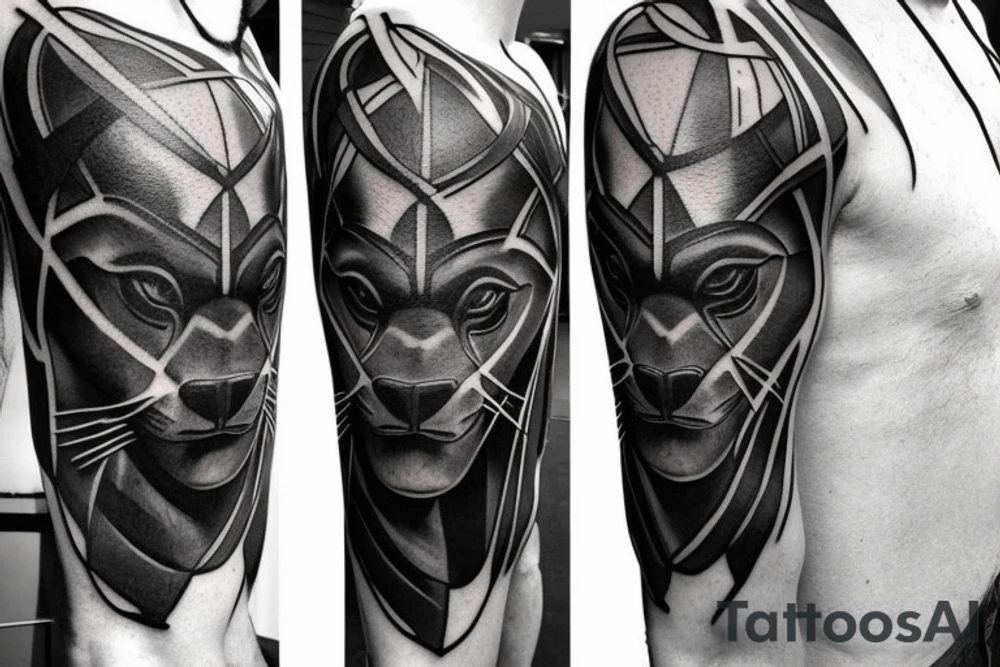 a tall man full body carrying a shepherd's staff carried like a pastor, as realistic as possible, thin lines.
A black panther carrying a shepherd's staff carried like a pastoras realistic as possible, thin lines. tattoo idea