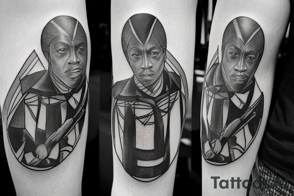 a thing tall man walking and showing full body from the feet to head carrying a shepherd's staff carried like a pastor, as realistic as possible, thin lines.
A black panther carrying a shepherd's staff carried like a pastoras realistic as possible, thin lines. tattoo idea