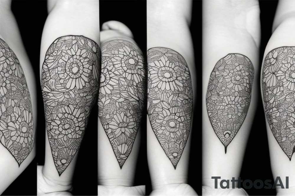 cute mini pattern vase tattoo tattoo idea