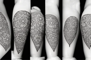 cute mini pattern vase tattoo tattoo idea