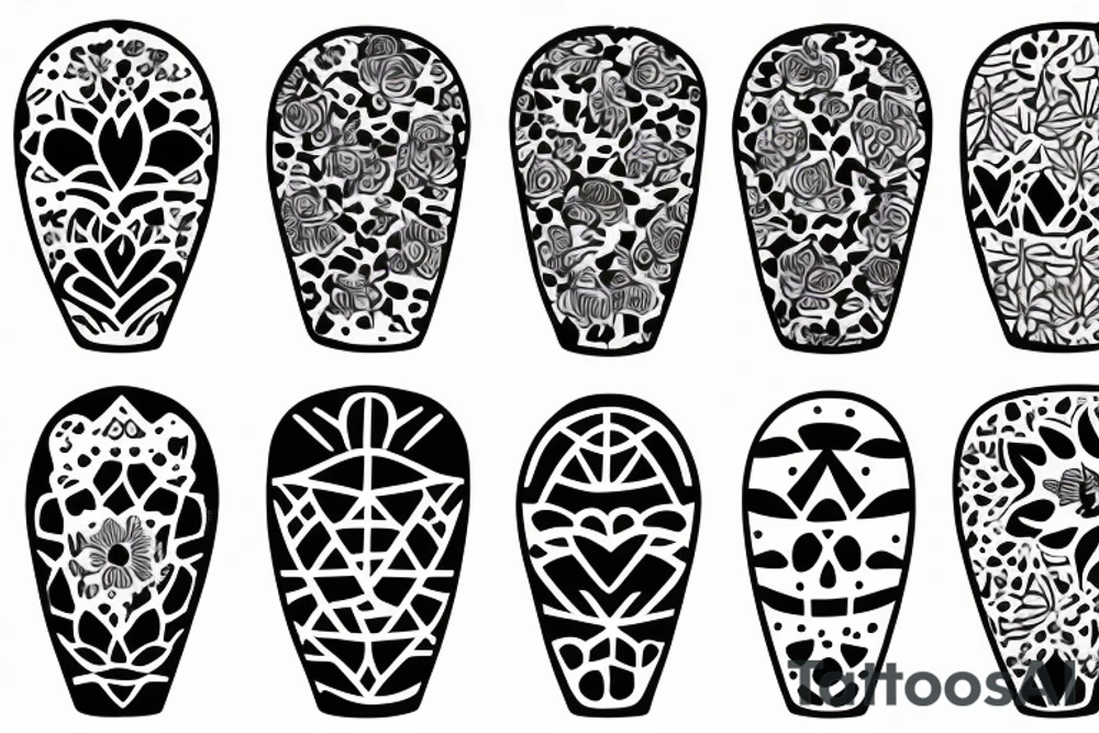 cute mini pattern vase tattoo tattoo idea