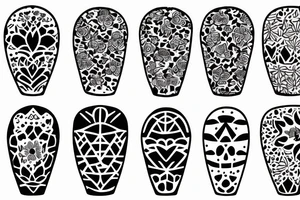 cute mini pattern vase tattoo tattoo idea