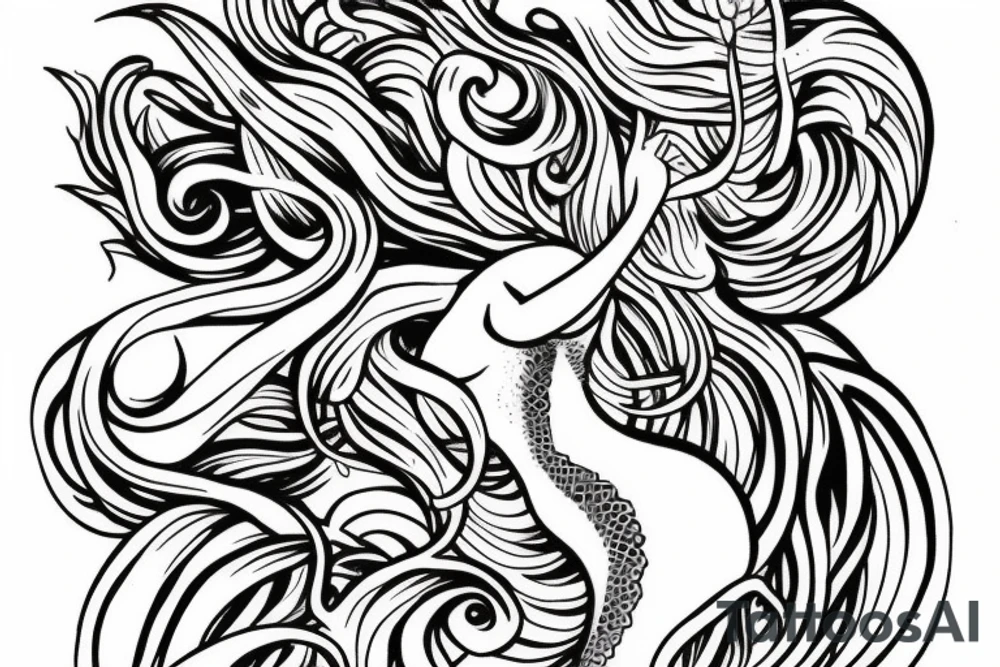 mystical mermaid tattoo tattoo idea