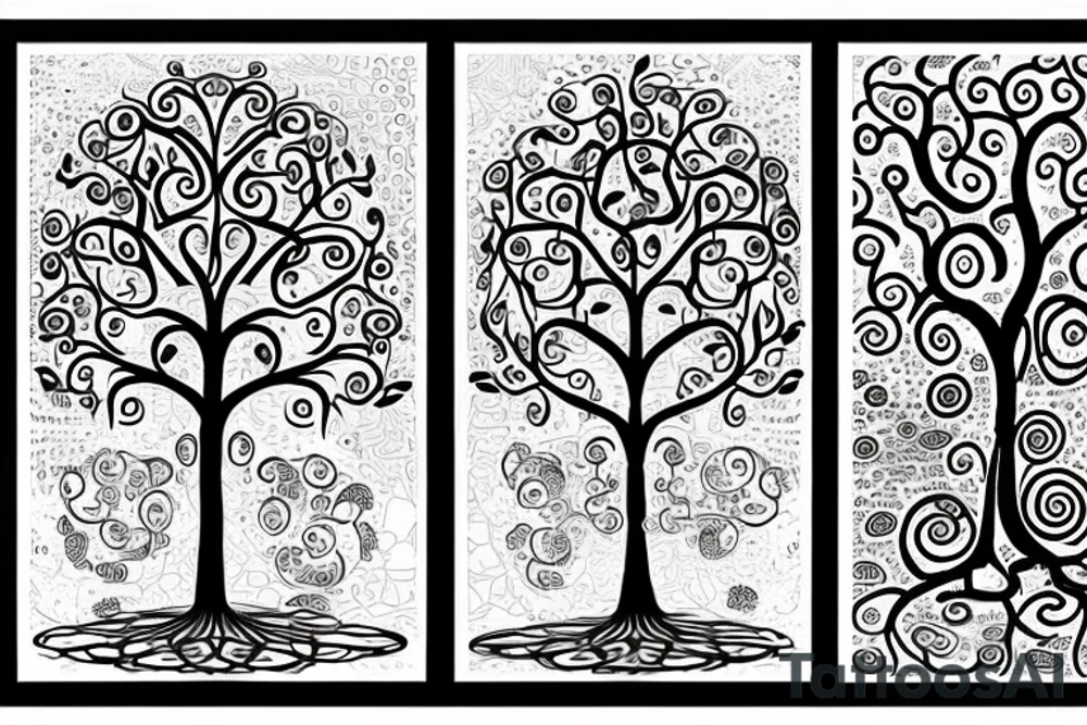 tree of life with spirals and turtle in the roots tattoo idea tree of life with spirals and turtle in the roots tattoo idea