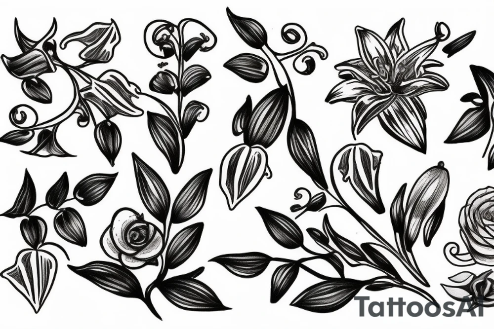 lily of the valley tattoo idea