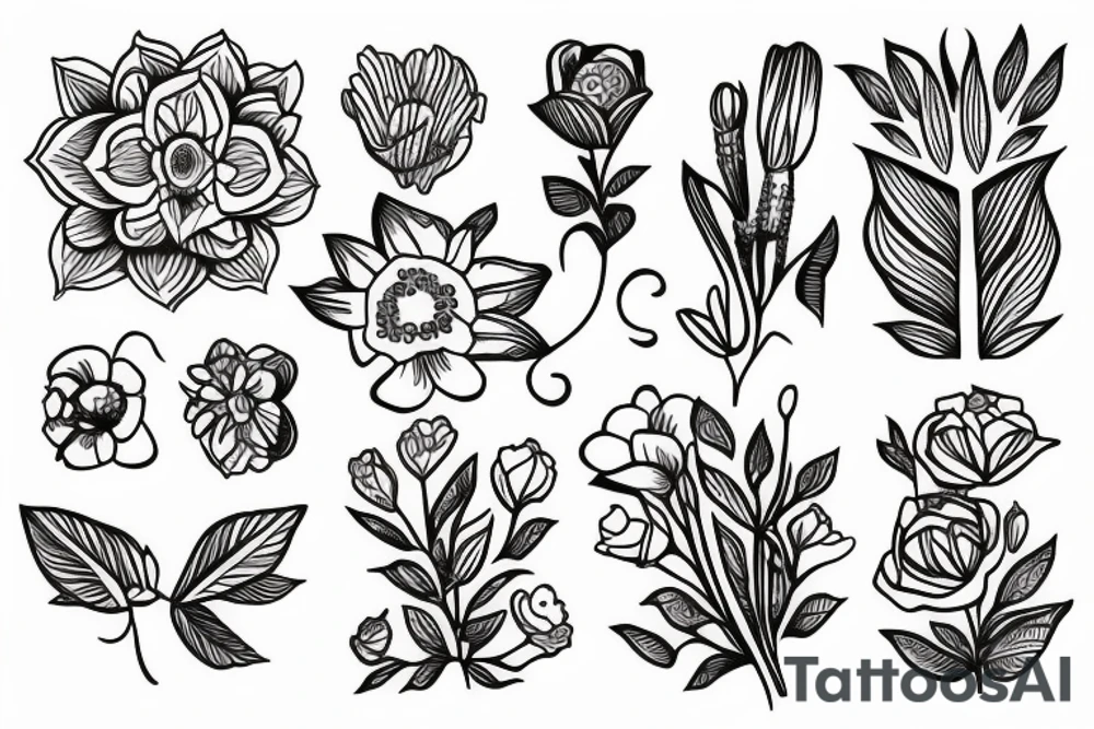 flower tattoo idea