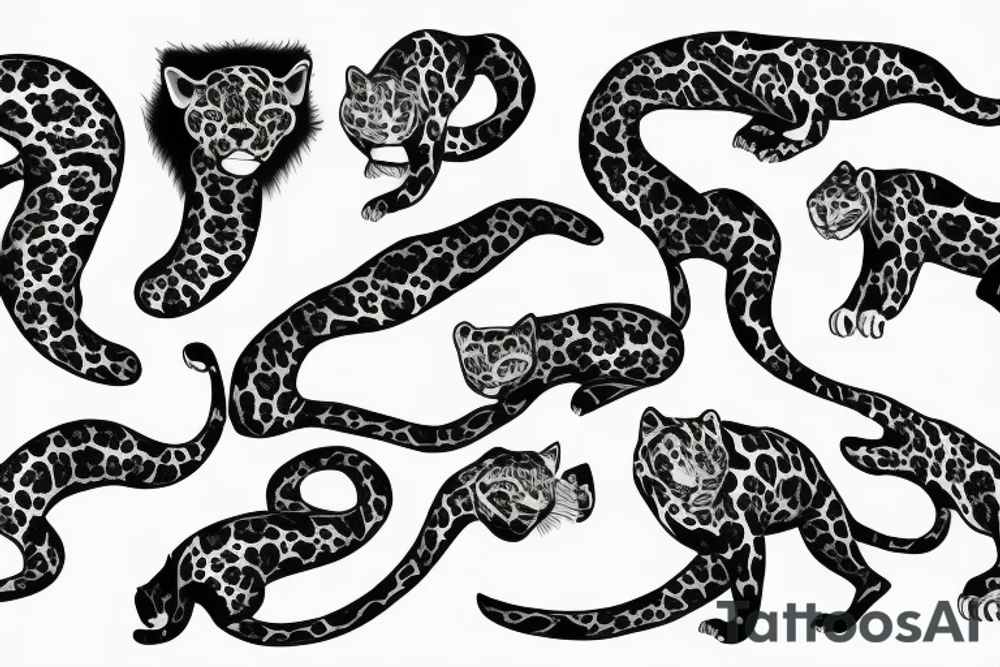 Jaguar with fire tattoo idea