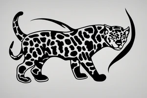 Jaguar with fire tattoo idea