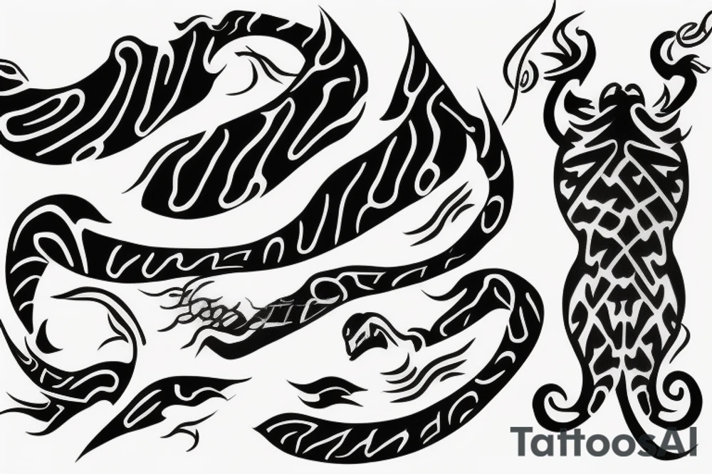 Jaguar with fire tattoo idea