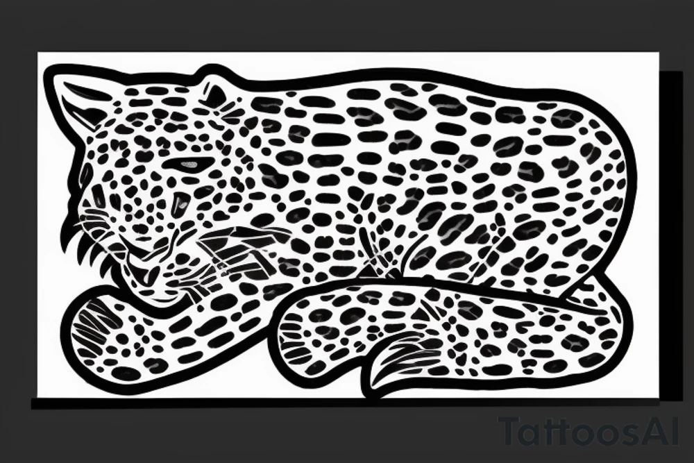 Jaguar with fire tattoo idea