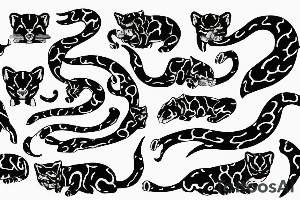 Jaguar with fire tattoo idea