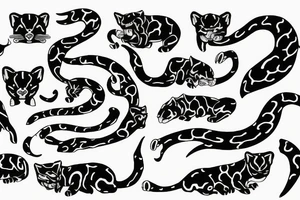 Jaguar with fire tattoo idea