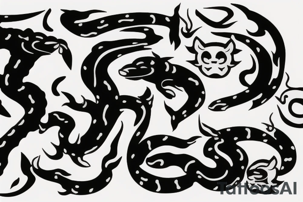 Jaguar with fire tattoo idea