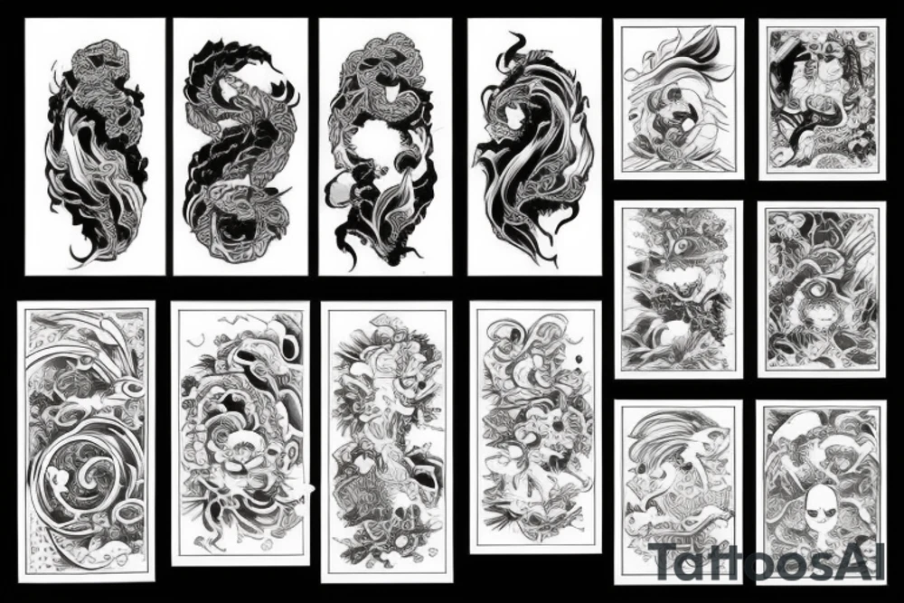 fire wall tattoo idea