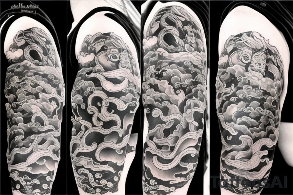 fire wall tattoo idea
