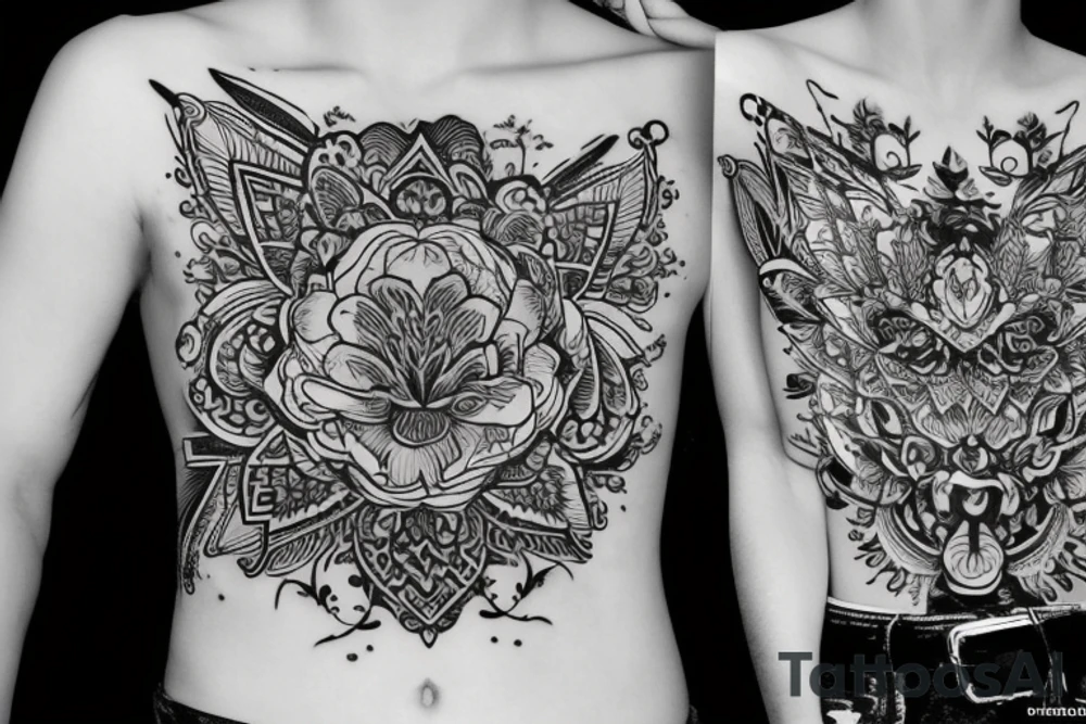 Девушка в полный рос с крылом дракона и ангела tattoo idea Девушка в полный рос с крылом дракона и ангела tattoo idea