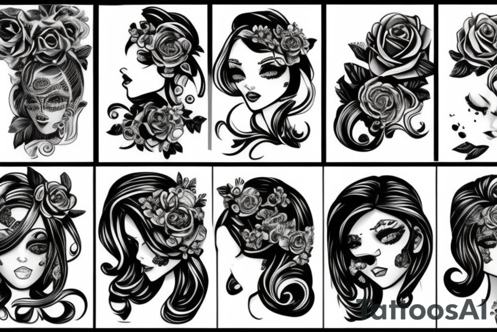 girl tattoo idea