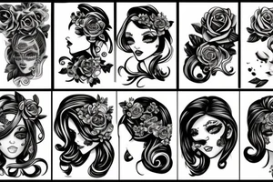girl tattoo idea