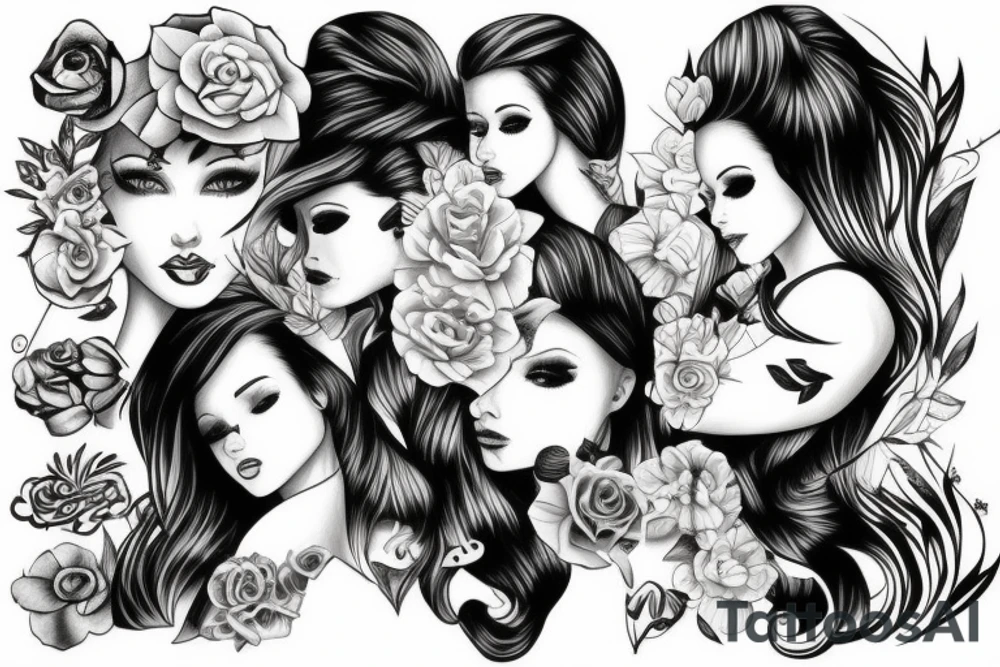 girl tattoo idea