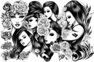 girl tattoo idea
