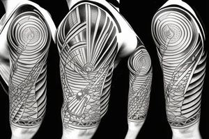 Lighthouse in outer space tattoo idea