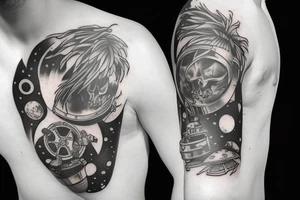 Outer space giants tattoo idea