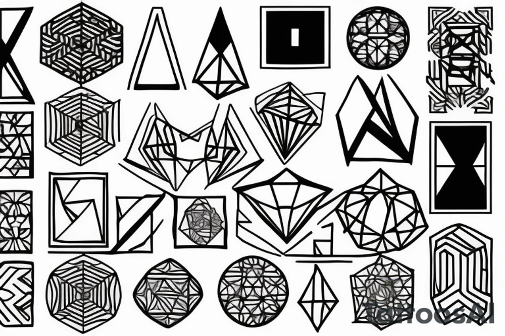 Geometric tattoo idea