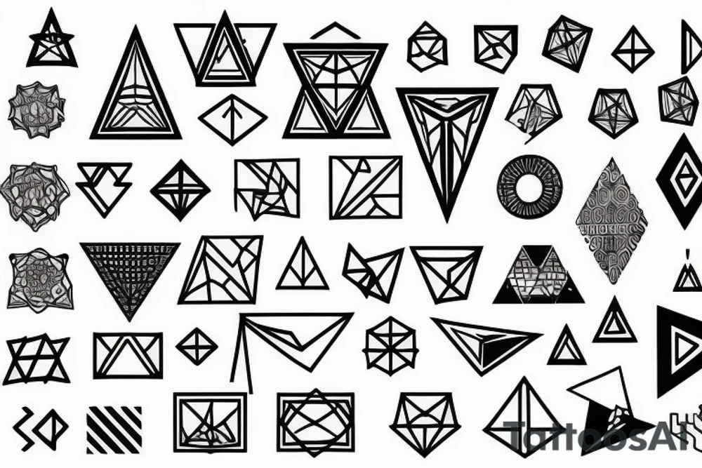 Geometric tattoo idea