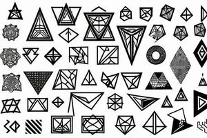 Geometric tattoo idea