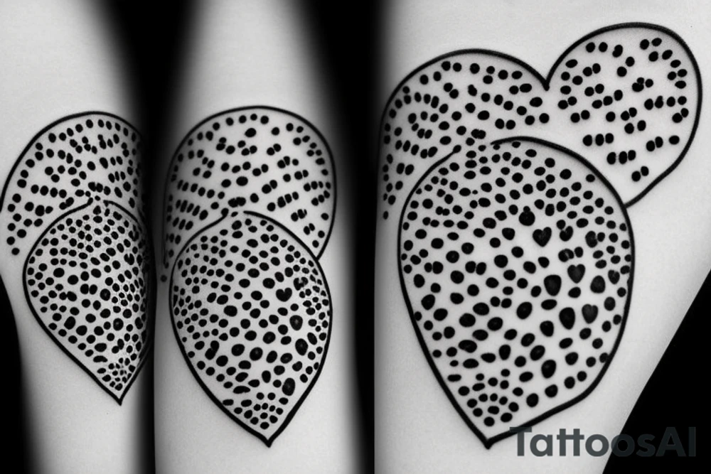 Dog paw print with heart tattoo idea