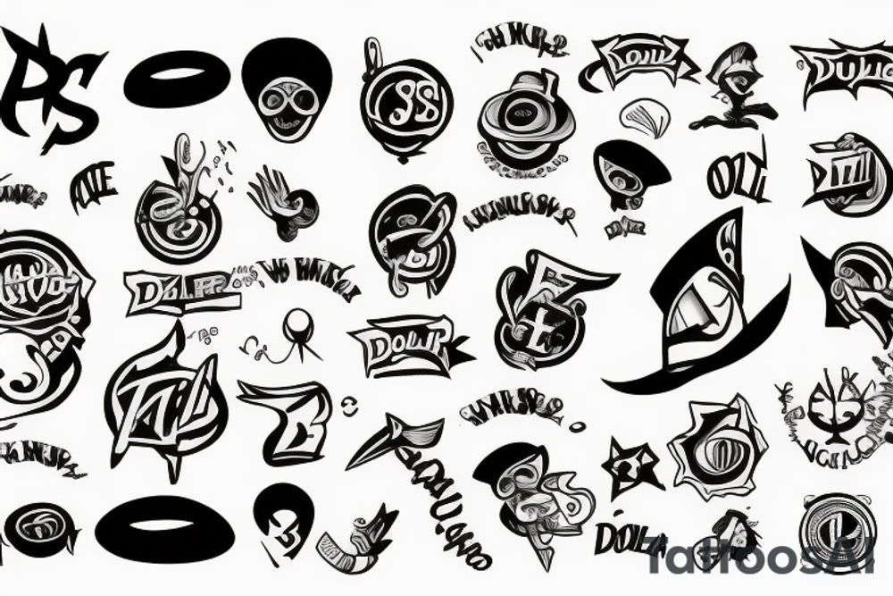 dollar sign tattoo idea