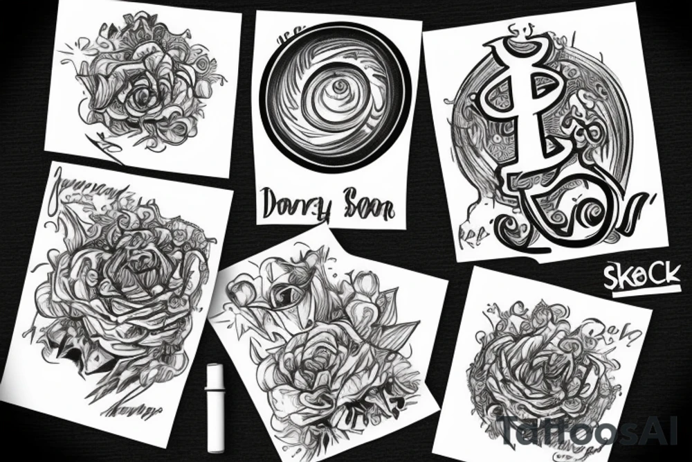 dollar sign tattoo idea