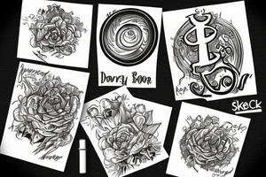 dollar sign tattoo idea