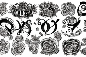 dollar sign tattoo idea