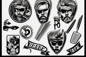 Design a tattoo for a barber tattoo idea