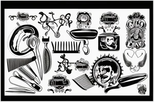 Design a tattoo for a barber tattoo idea