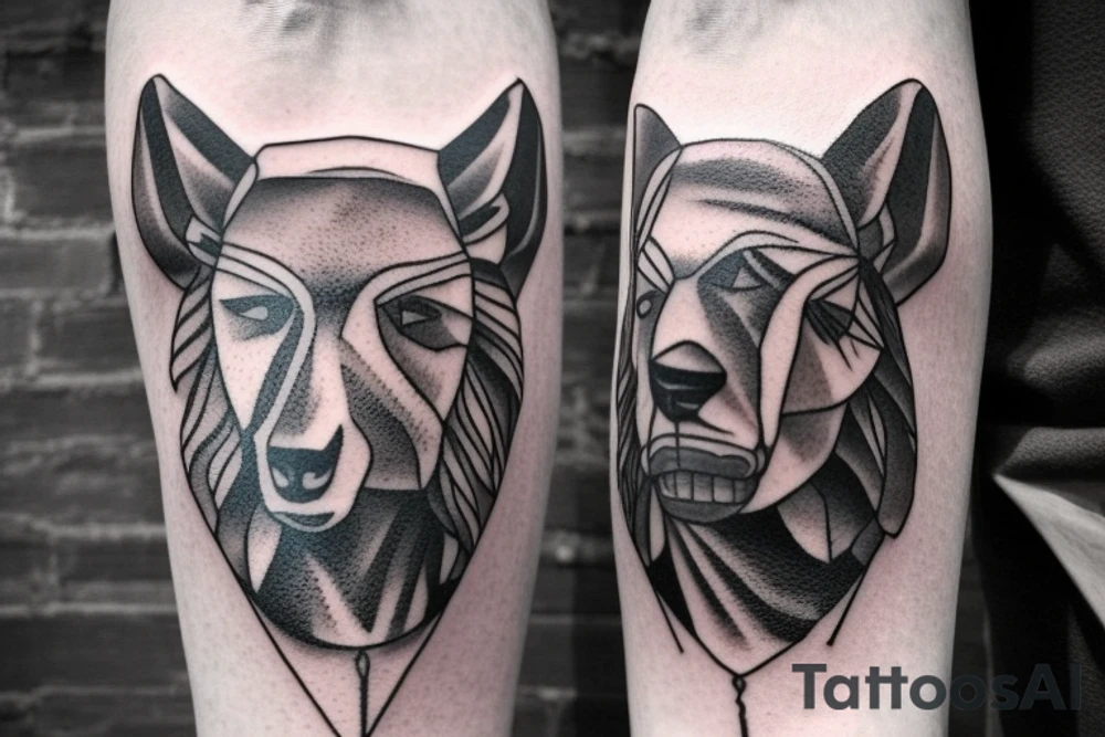 Design: A tall shepherd walking sideways with a crook. The shepherd should be wearing traditional shepherd's clothing, such as a long tunic and a hat. The crook should be made of wood or metal.
Style: The tattoo should be in a realistic style. The colors should be muted, such as browns, greens, and blues.
Size: The tattoo should be large enough to be detailed, but not so large that it is overwhelming.
Placement: The tattoo would look good on the back, shoulder, or chest. tattoo idea
