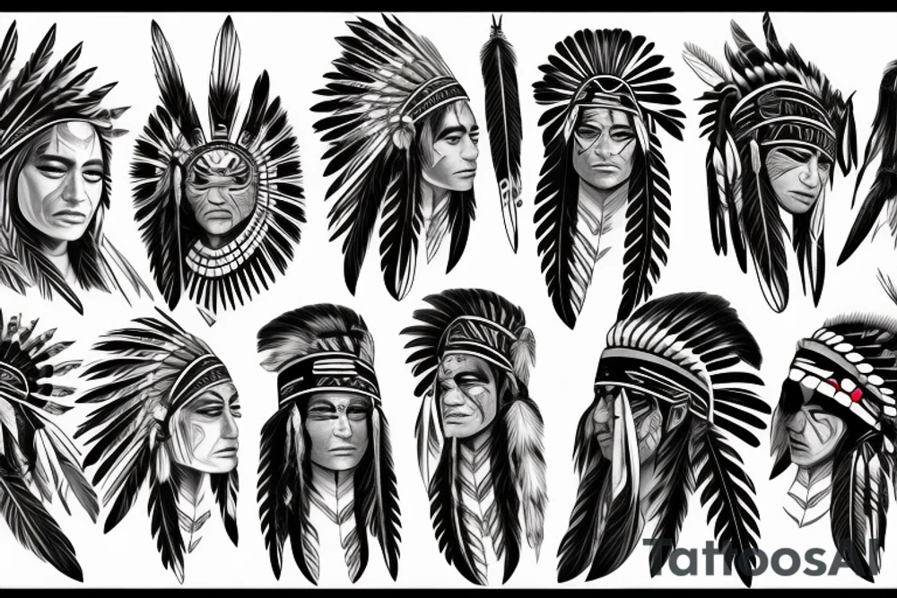 Native American tattoo idea
