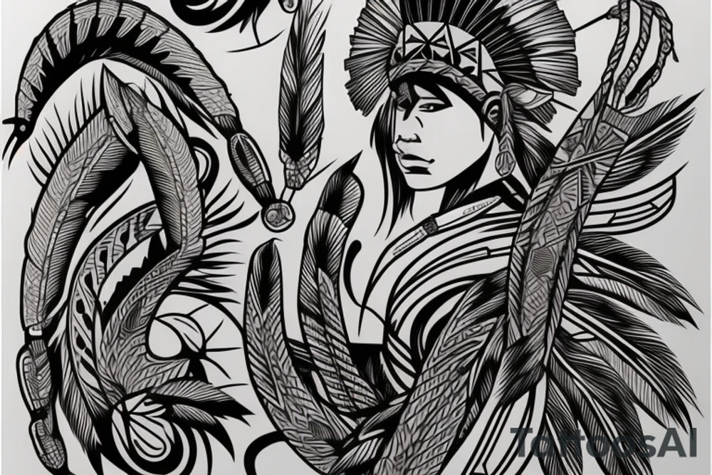 Native American tattoo idea