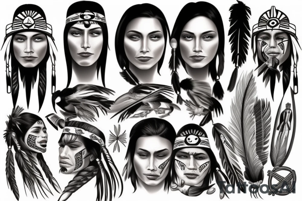 Native American tattoo idea